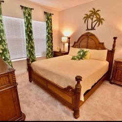 Beautiful Tommy Bahama Style Bedroom Set 