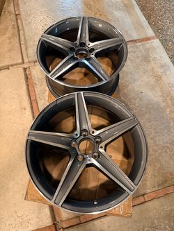 Two 18x8.5 Aluminum Alloy Wheel Rims Compatible with E-Class E300 E350 E400 E450 E550 and C-Class C300, OE Style Replacement Rim, 5x112 Bolt Pattern,