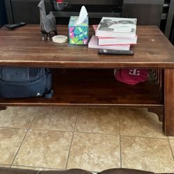 Heavy Wood Coffee Table