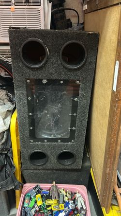 Dual Subwoofer Speaker Box Enclosure