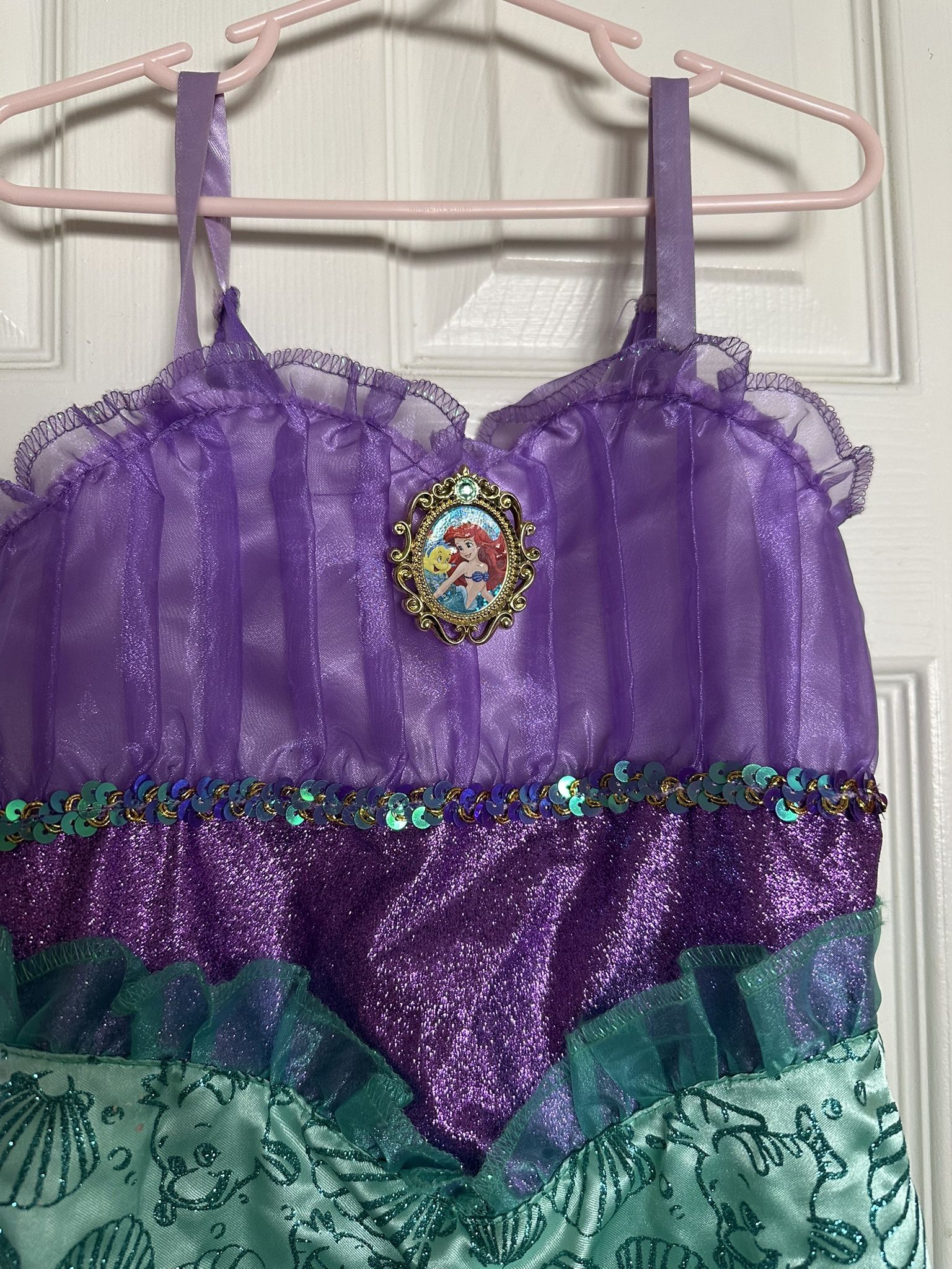 Ariel Dress Mermaid Costume Princess Girls Youth Size Small
