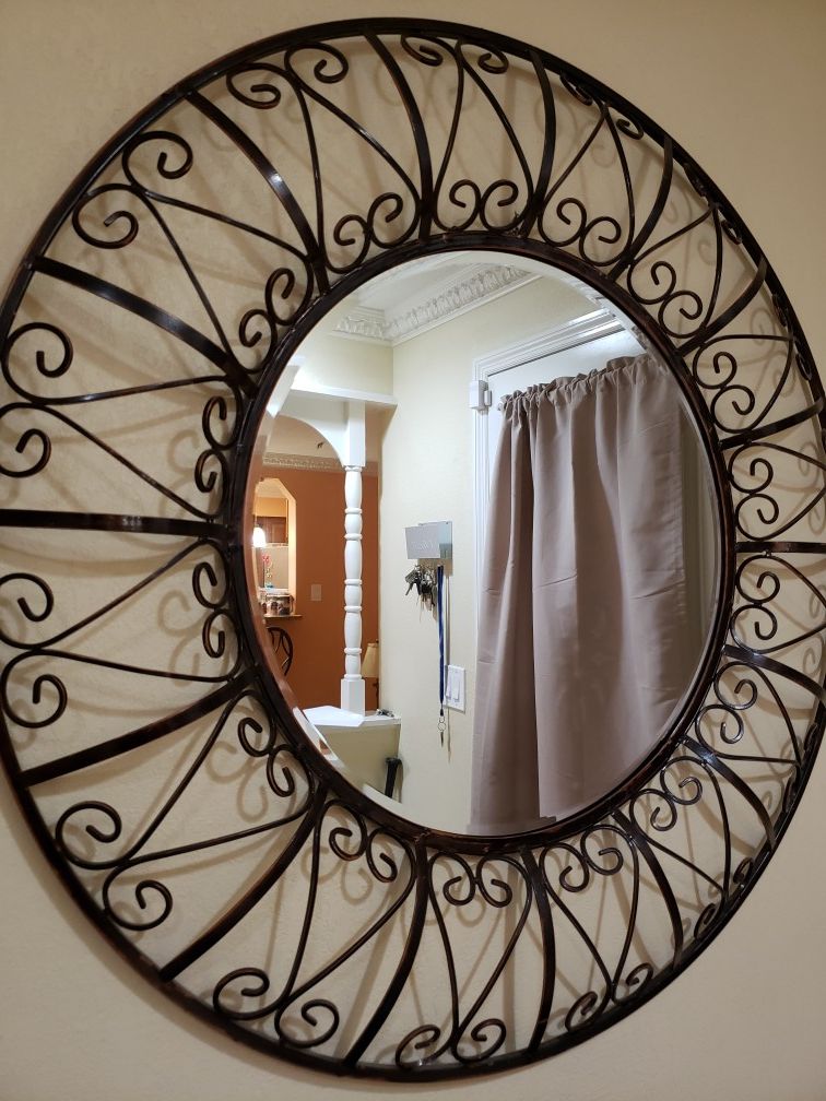 Big Round Wall Mirror