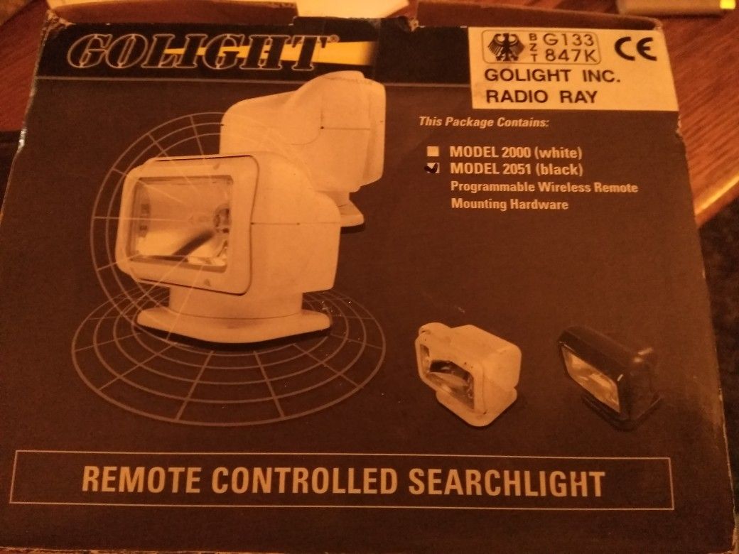 Marine Remote controlled searchlight