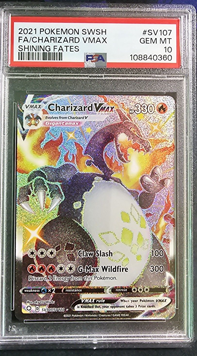 Charizard VMAX #SV107 Pokemon Shining Fates PSA 10