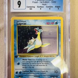 1st Edition Lapras CGC 9