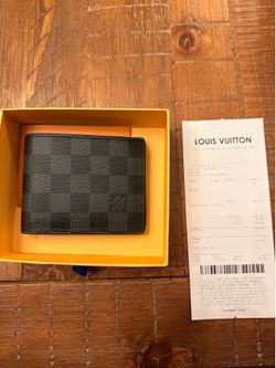 Louis Vuitton Black Checkered Wallet