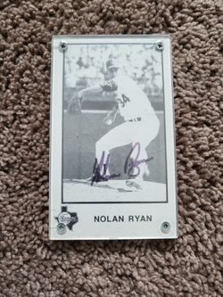 Autographed Nolan Ryan Picture In Protective Case
