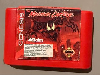 Spider-Man and Venom: Maximum Carnage (Sega Genesis, 1994) Cartridge Only