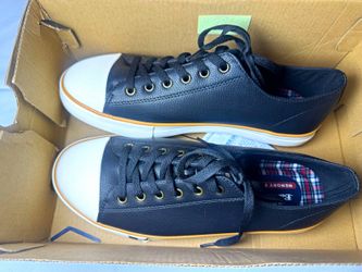 Ben Sherman Dorset Lo LX Men's Lace-Up Memory Foam Low Top Sneakers Black/White [COPY]