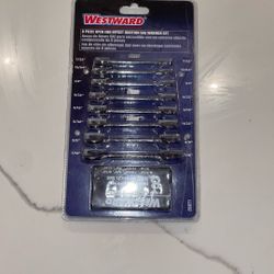 8 Piece Open End Offset Ignition Sae Wrench Set