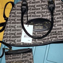 Juicy Couture Purse With Crossbody Strap And Wallet 