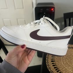 Nike Court Borough Low 2 sneakers white maroon US 5Y