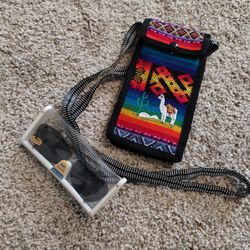 Argentinian pocket-sized handbag & Retro clip on glasses