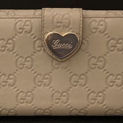 GUCCI Lovely Heart Guccissima Women’s Leather Wallet
