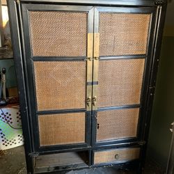 Wood Armoire 