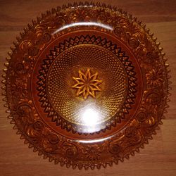 Tiara Amber Serving Plate