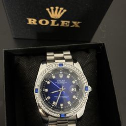 Blue Dial Watch Size 40mm  
