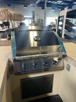 32” built in bbq grill