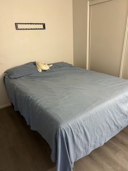 Queen size bed mattress and frame