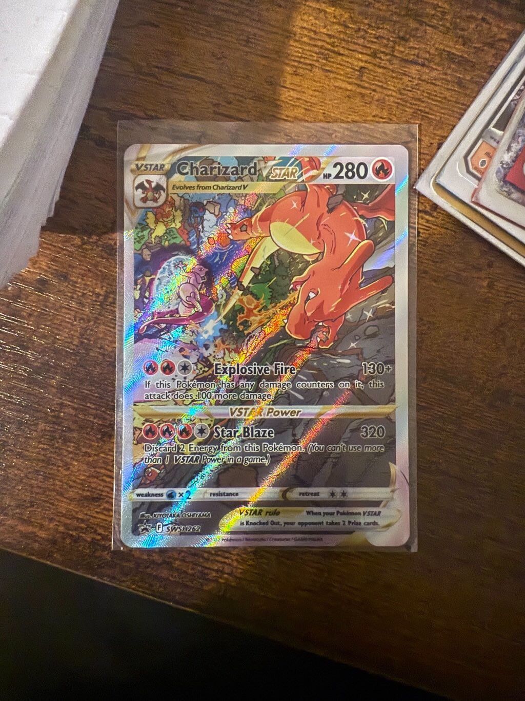 Charizard V Star Pokémon Card