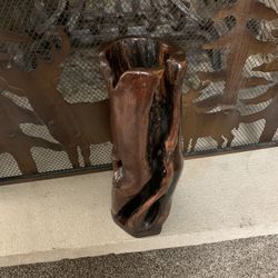 Beautiful Refinished and Shellacked Wood Decoration 