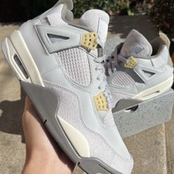 Nike Air Jordan IV 4 Retro SE Craft Photon Dust Pale Vanilla Grey DV3742-021 Men and GS DV2262-021 Christmas gift