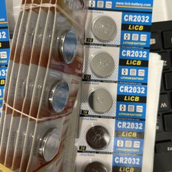 CR2032 Lithium Batteries. Brand New Five Pieces.