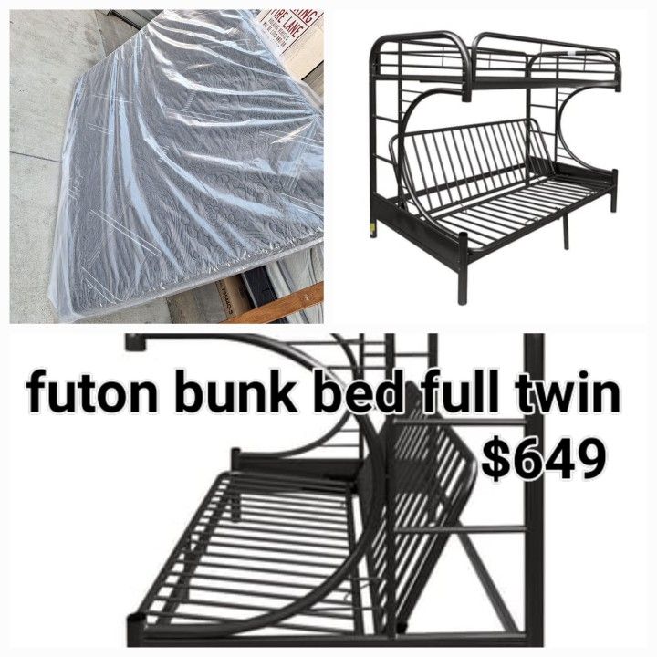 Futon Bunkbed Full Over Twin With 2 Mattress 649,New Products : American Fashion Style Bags On Sale