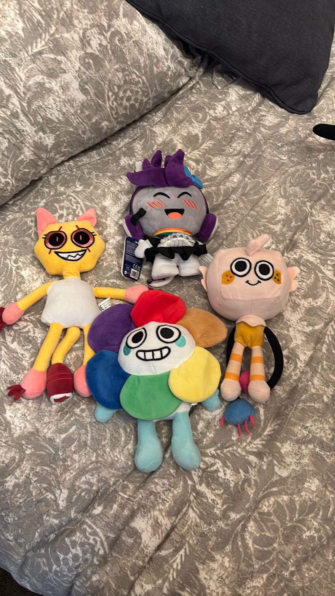 4 stuffed characters