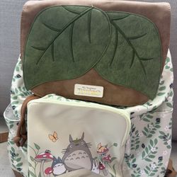 Studio Ghibli My Neighbor Totoro Leaf Slouch Backpack