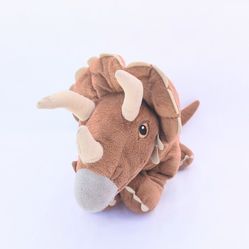 IKEA | JATTELIK Triceratops Dinosaur Plush Brown Stuffed Animal 18"