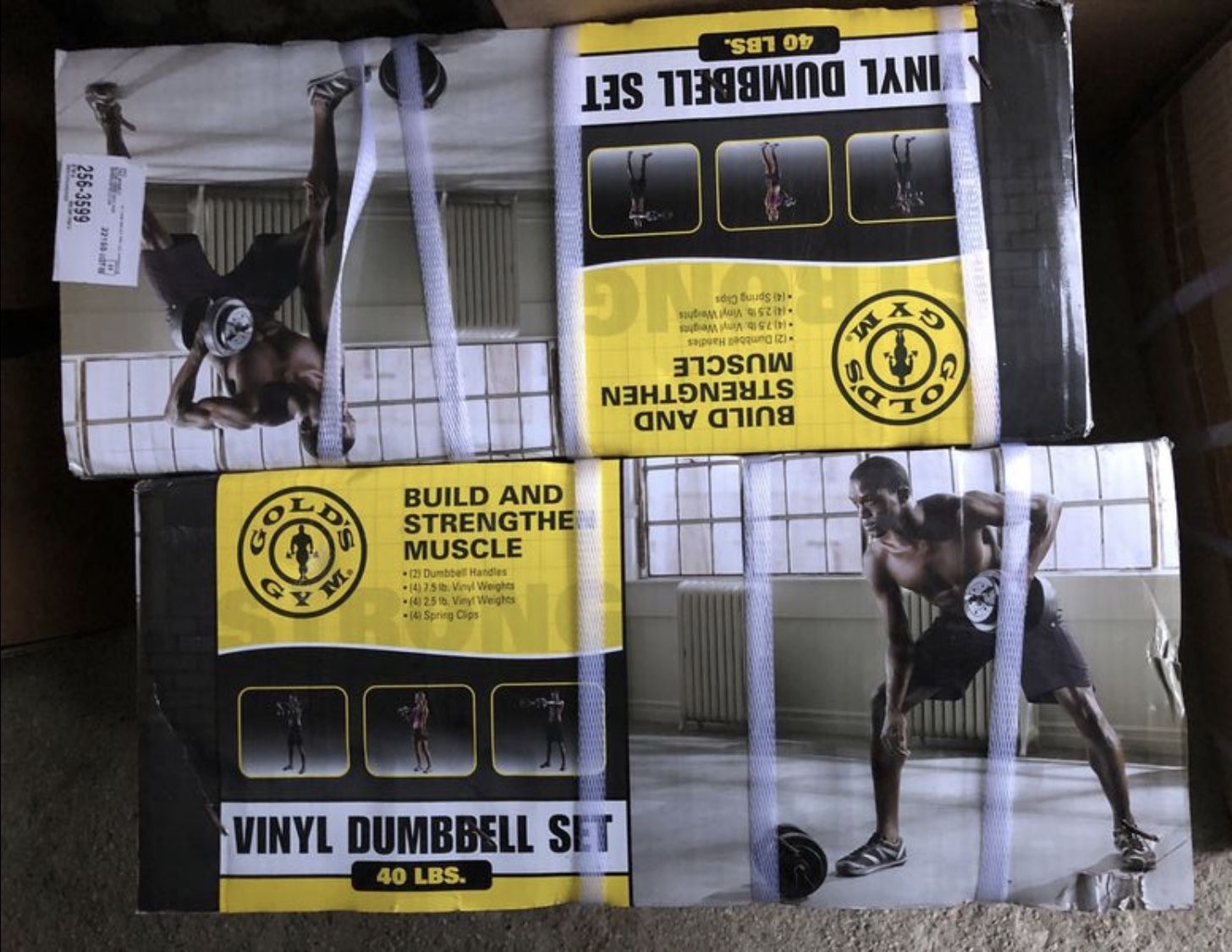 NEW Gold's Gym Vinyl Dumbbell Set, 40 lbs