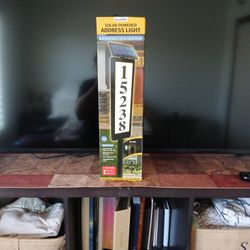 Solar Powered Address Light