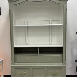 Green & White Armoire 