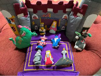 Cloth travel foldable castle