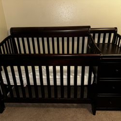 Baby Crib Changing Table Dresser