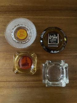 Vintage Ashtrays — The Flame Restaurant Visalia, Best Western And Las Vegas
