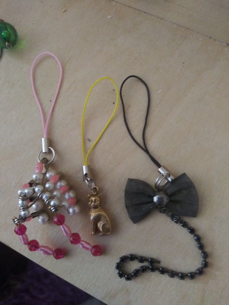 4 Key chains or backpack bling