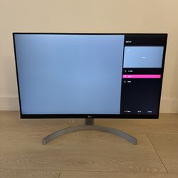 LG 27” FHD IPS 3-Side Borderless Monitor with Dual HDMI / 27MN60T-W