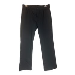Lee Womens Mid Rise Regular Fit Straight Leg Ankle Pants Flat Front Size 18
