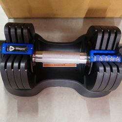 LifePro Adjustable Dumbells Set - 25 lbs each