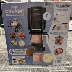 Brand New Ninja CN315A Creami Ice Cream & Sorbet Maker, 7 Frozen Treat Programs, 4 Pints