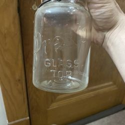 Vintage Presto Quart Jar Gall Lid And Unmarked Pint