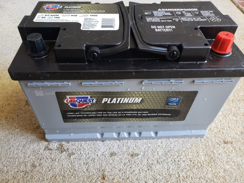 CARQUEST Platinum AGM Car Truck Battery H7 Group 94R Perfect Condition