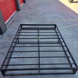 Black Metal Platform Bed Frame 6'8 X 5ft Queen 
