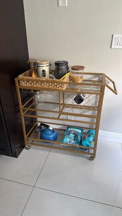 Gold Coffee Cart