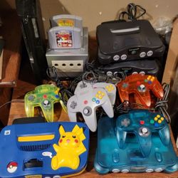 Huge Vintage Video Game System Lot Xbox Playstation N64 Gamecube