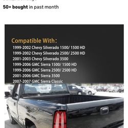 Tail Light Housing Compatible With 1 Chevy Silverado 1 3-2006 GMC Sierra Driver and Passenger Side Rear Brake Lamps Without Bu