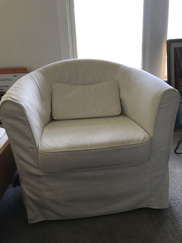 White Ikea Barrel Chair For In Silver Spring Md Offerup White Ikea Barrel Chair
