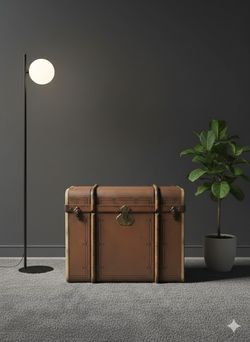Square Antique Trunk